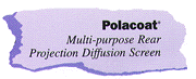 Multi-purpose Rear Projection  Diffusion Screen 