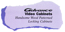 Advance Video Cabinets: Handsome Wood Patterned Locking Cabinets