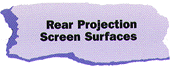 Rear Projection Screen Surfaces